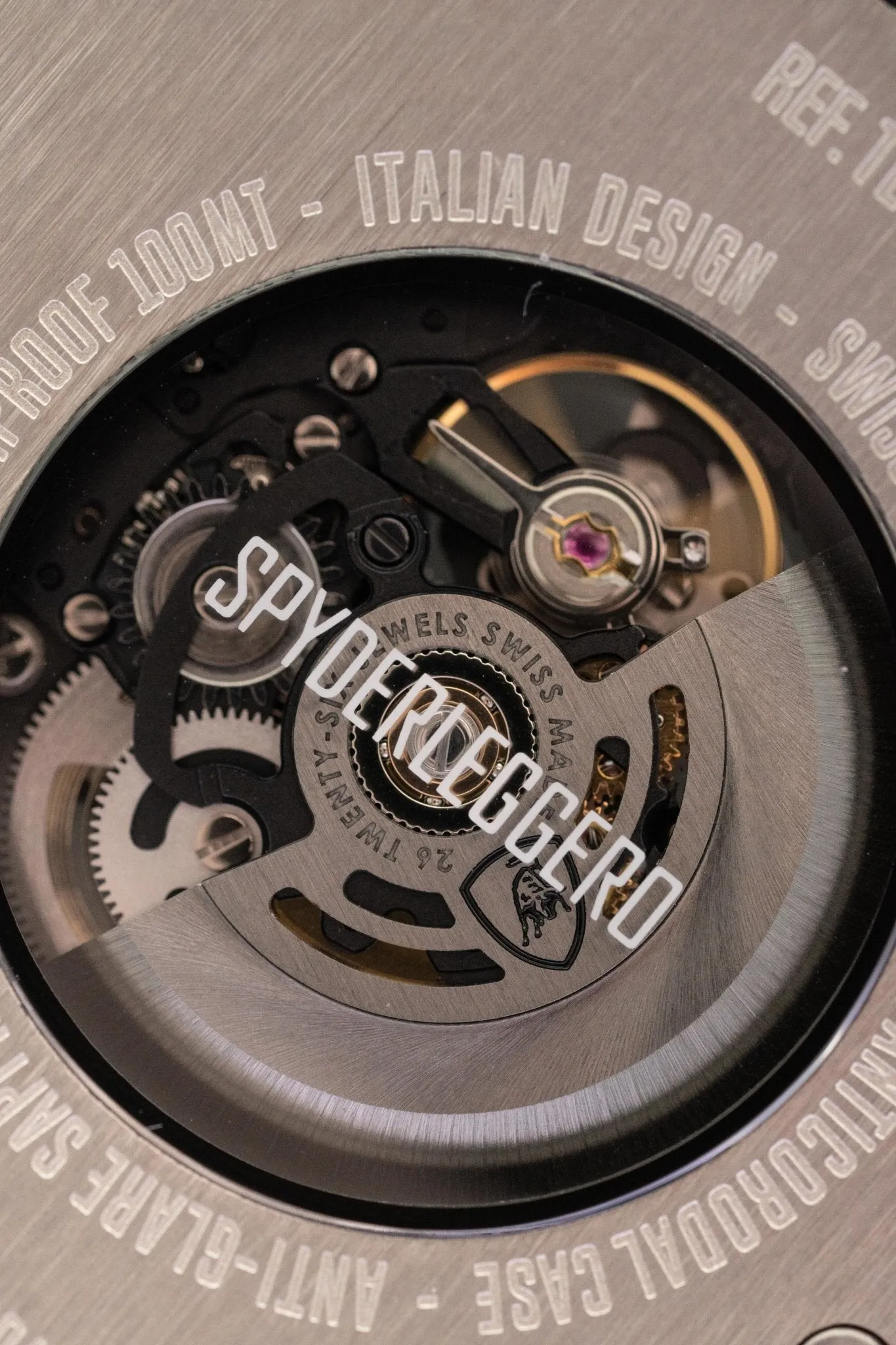 Tonino Lamborghini Spyderleggero Skeleton Watch Titanium TLF-T06-1