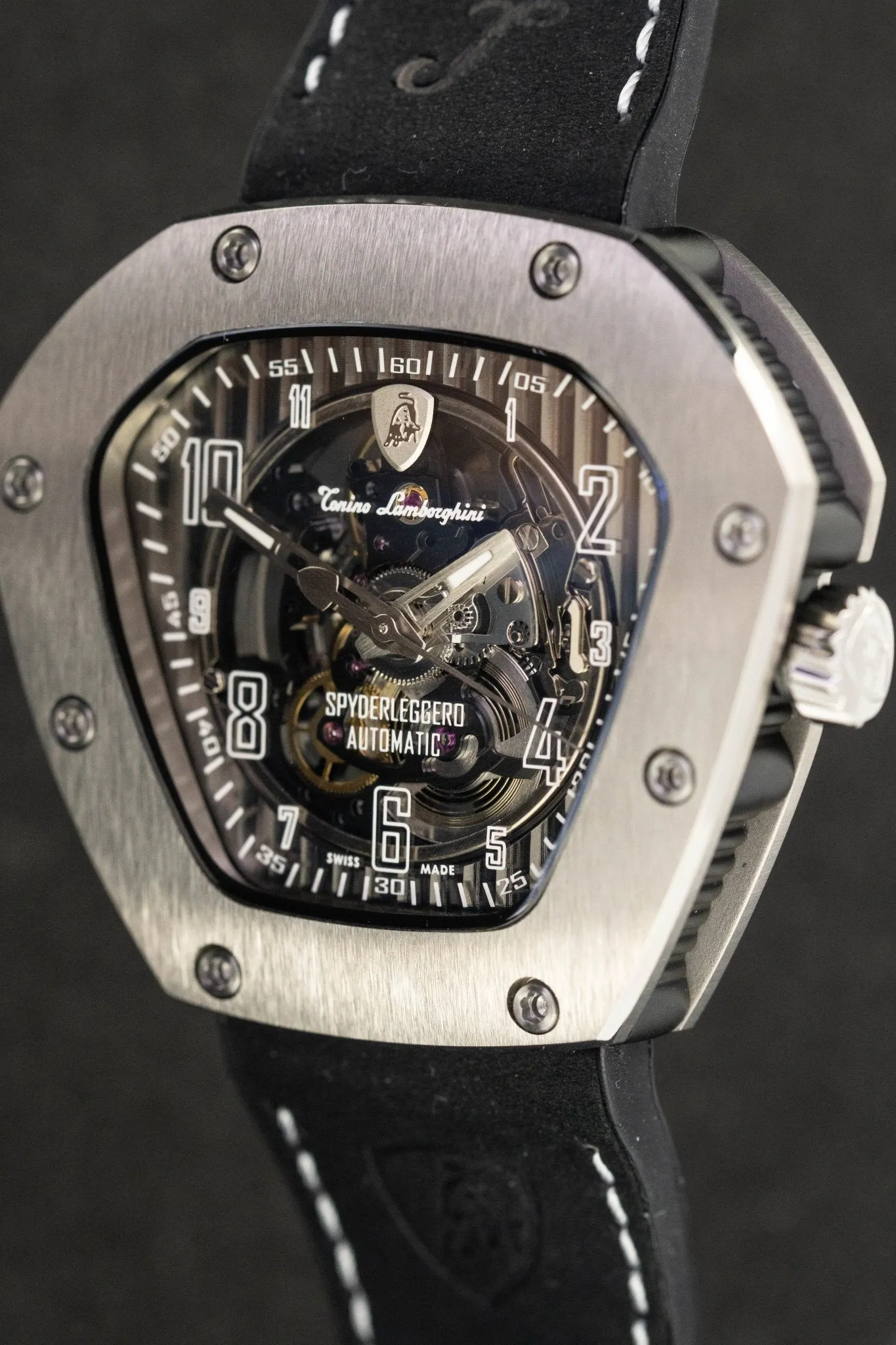 Tonino Lamborghini Spyderleggero Skeleton Watch Titanium TLF-T06-1