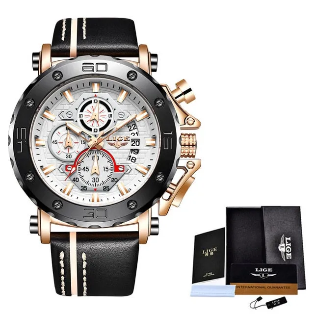 Top Brand LIGE Men Watches.