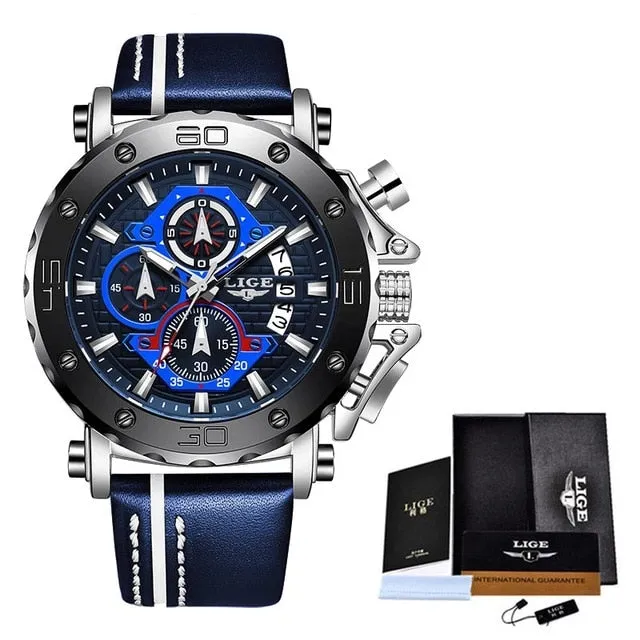 Top Brand LIGE Men Watches.