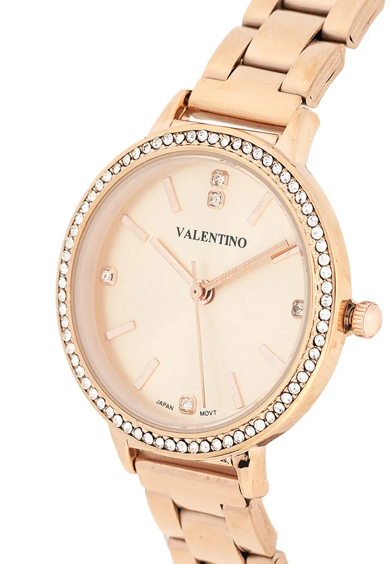 Valentino 20122380-ROSE DIAL Stainless Steel Strap Analog Watch for Women
