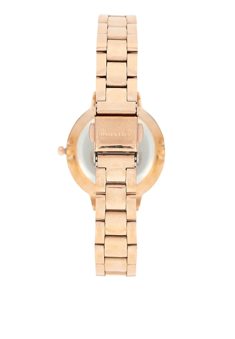 Valentino 20122380-ROSE DIAL Stainless Steel Strap Analog Watch for Women