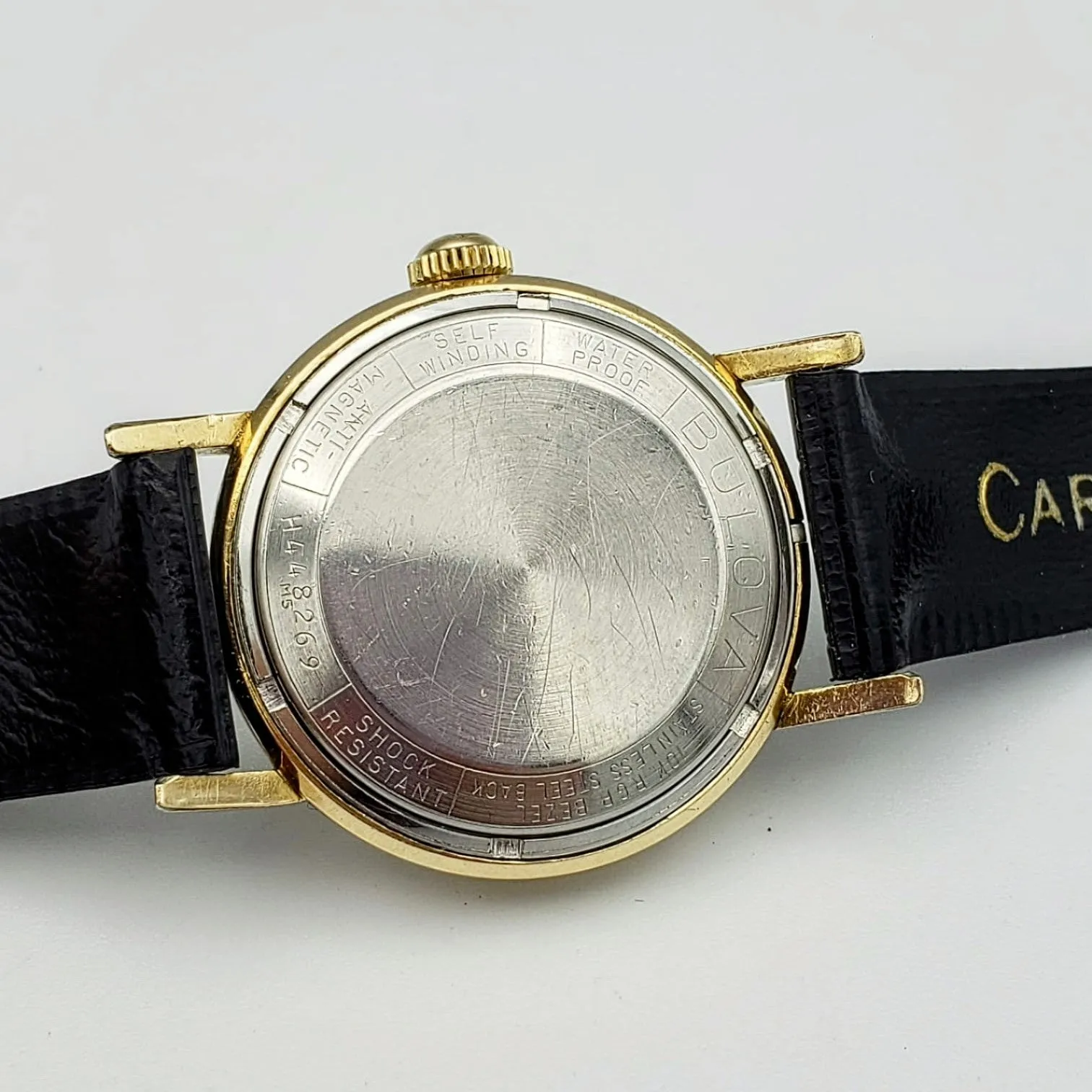 Vintage BULOVA Wristwatch with Dots on Dial Automatic Swiss Cal. 11ALAC 17J Watch