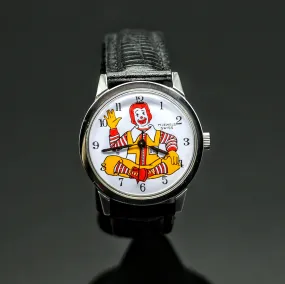 Vintage Le Jour Time Ronald McDonald Character Wristwatch Swiss 17 Jewels Watch