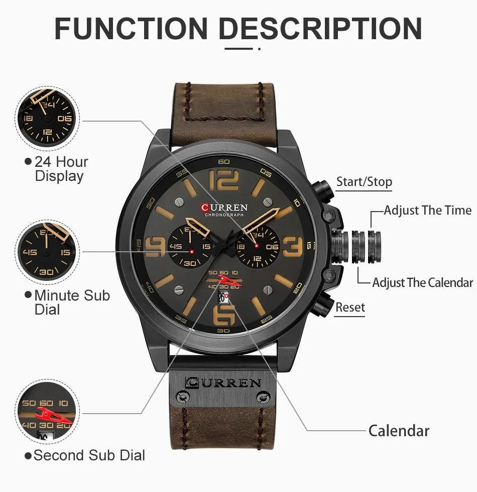 Waterproof Sport Wrist Watch