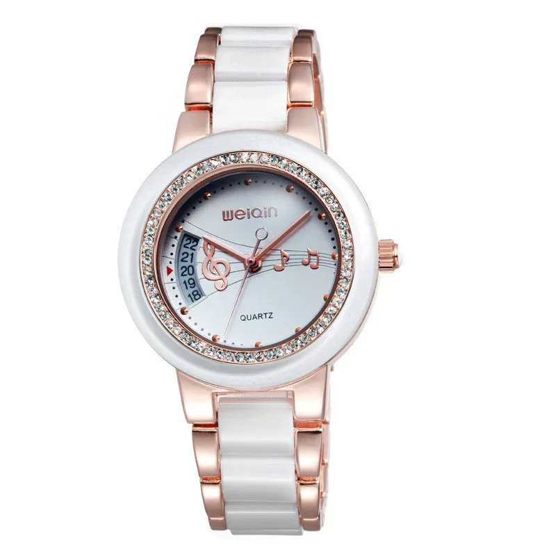 WEIQIN Brand Luxury Ceramic Watches Genuine Ceramic Watch New Design Fashion Watch Women Wristwatch Lady Watch