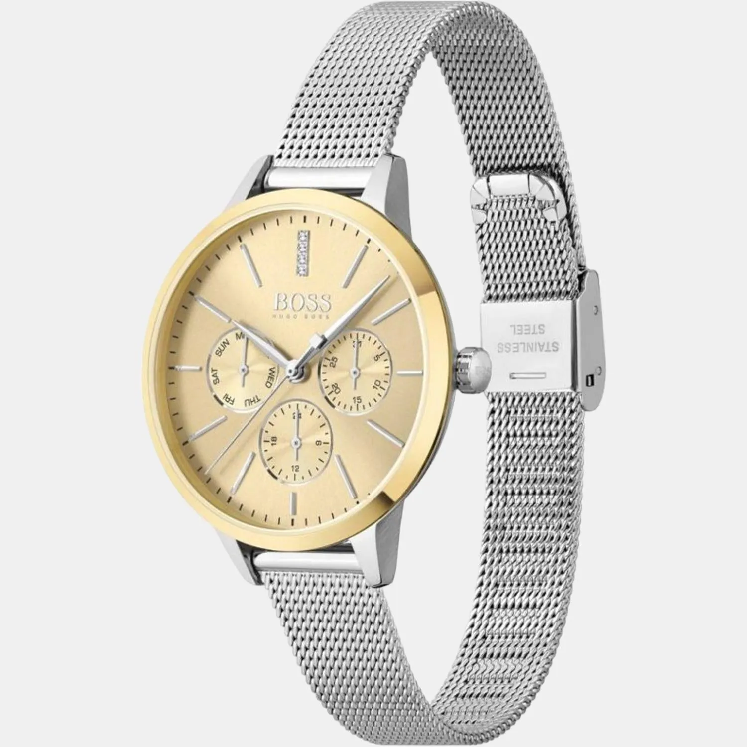 Women Gold Stainless Steel Chronograph Watch 1502600