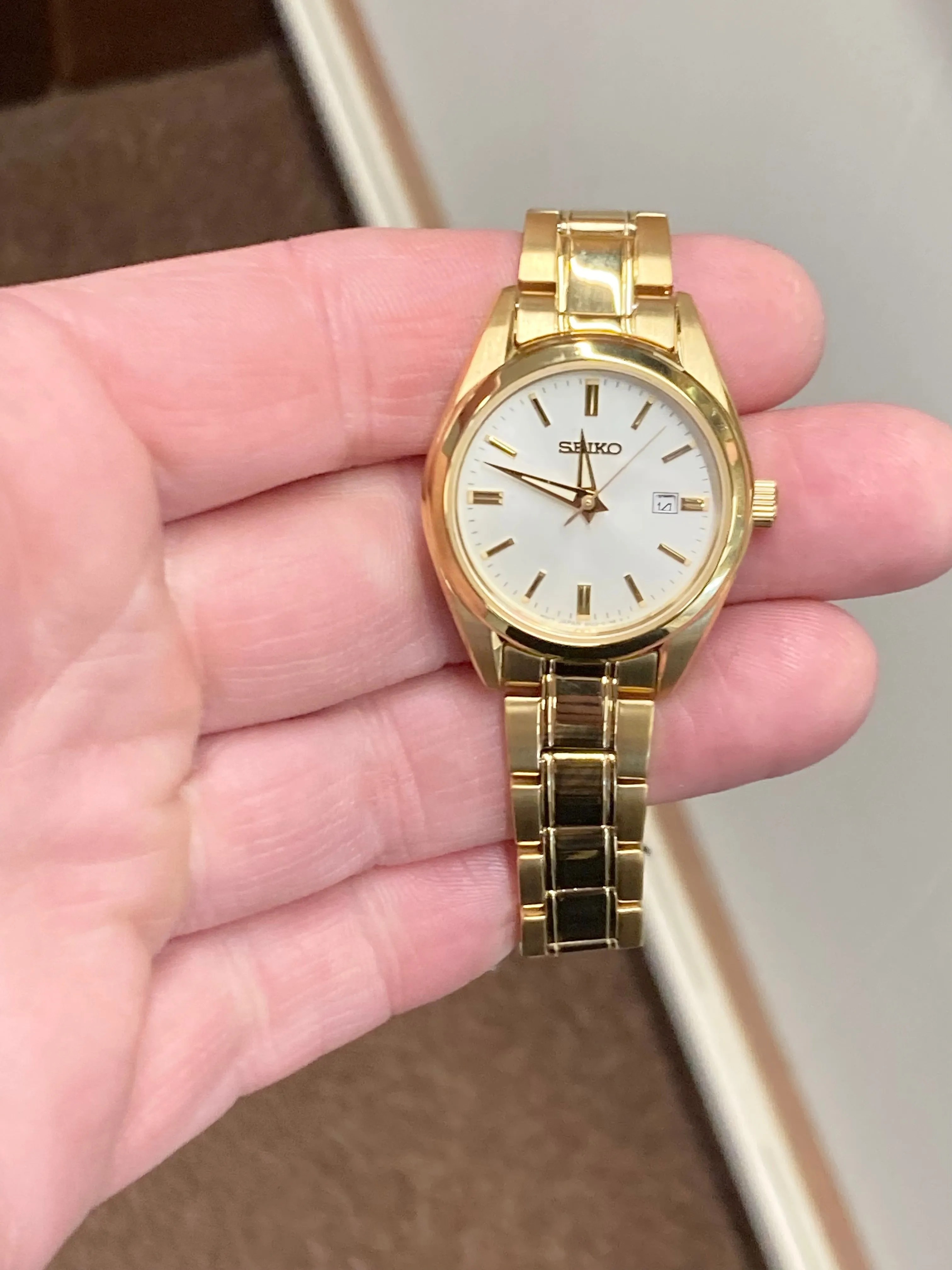 Women's Seiko Gold Tone Stainless Steel Watch