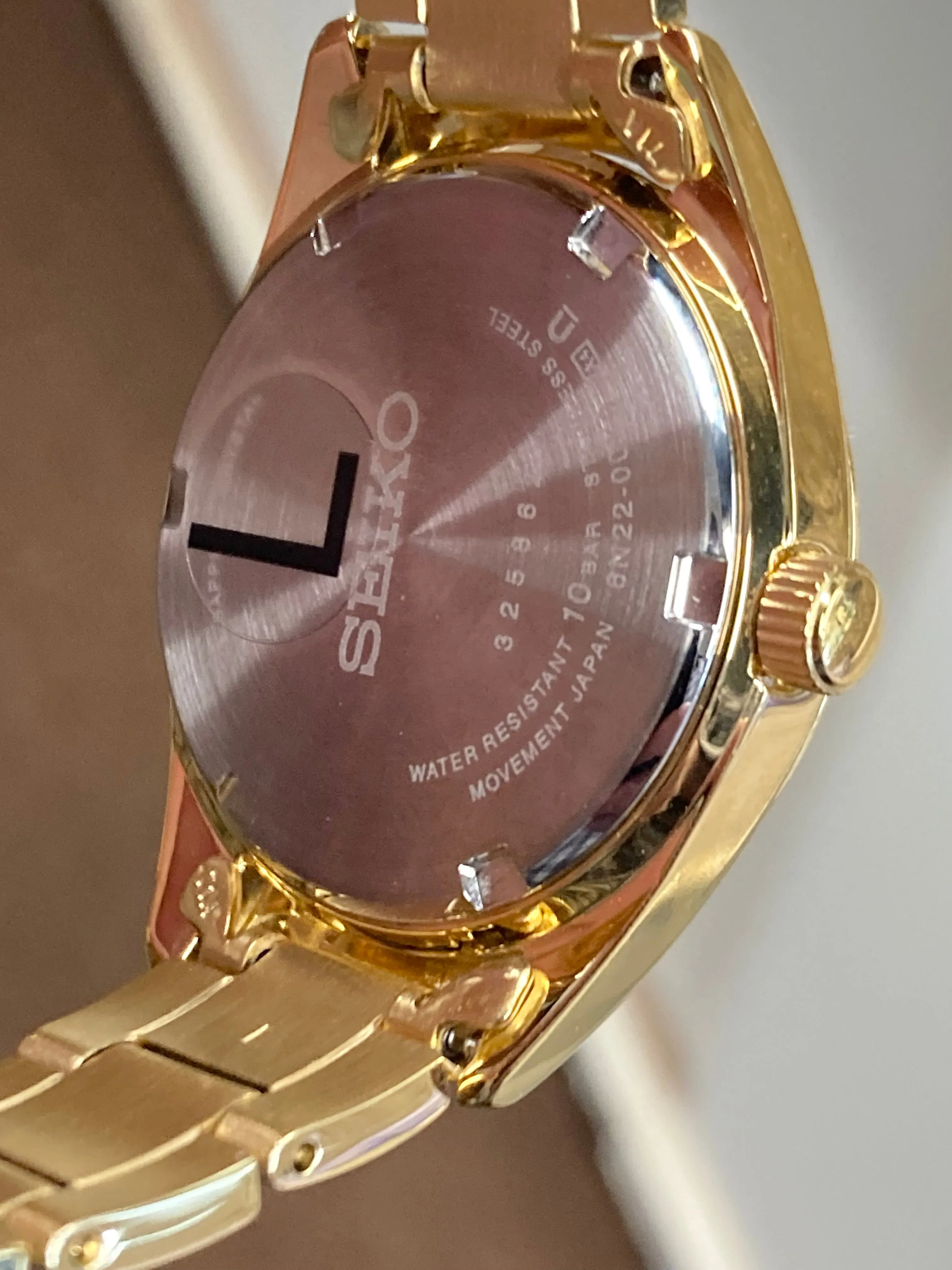 Women's Seiko Gold Tone Stainless Steel Watch