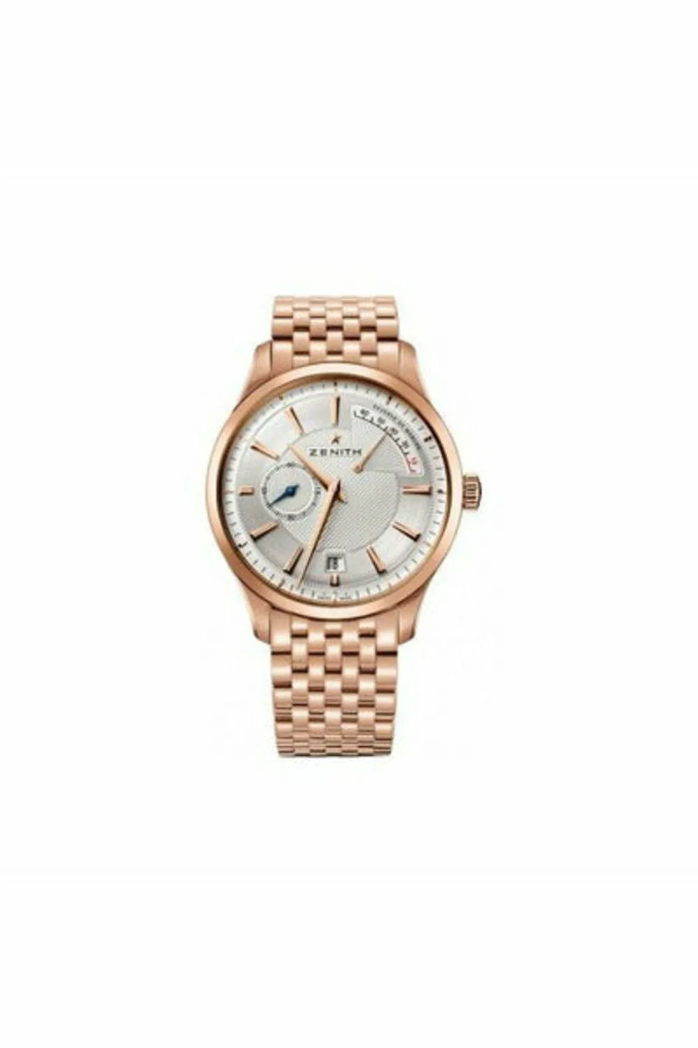 zenith captain 18kt rose gold 40mm men's watch